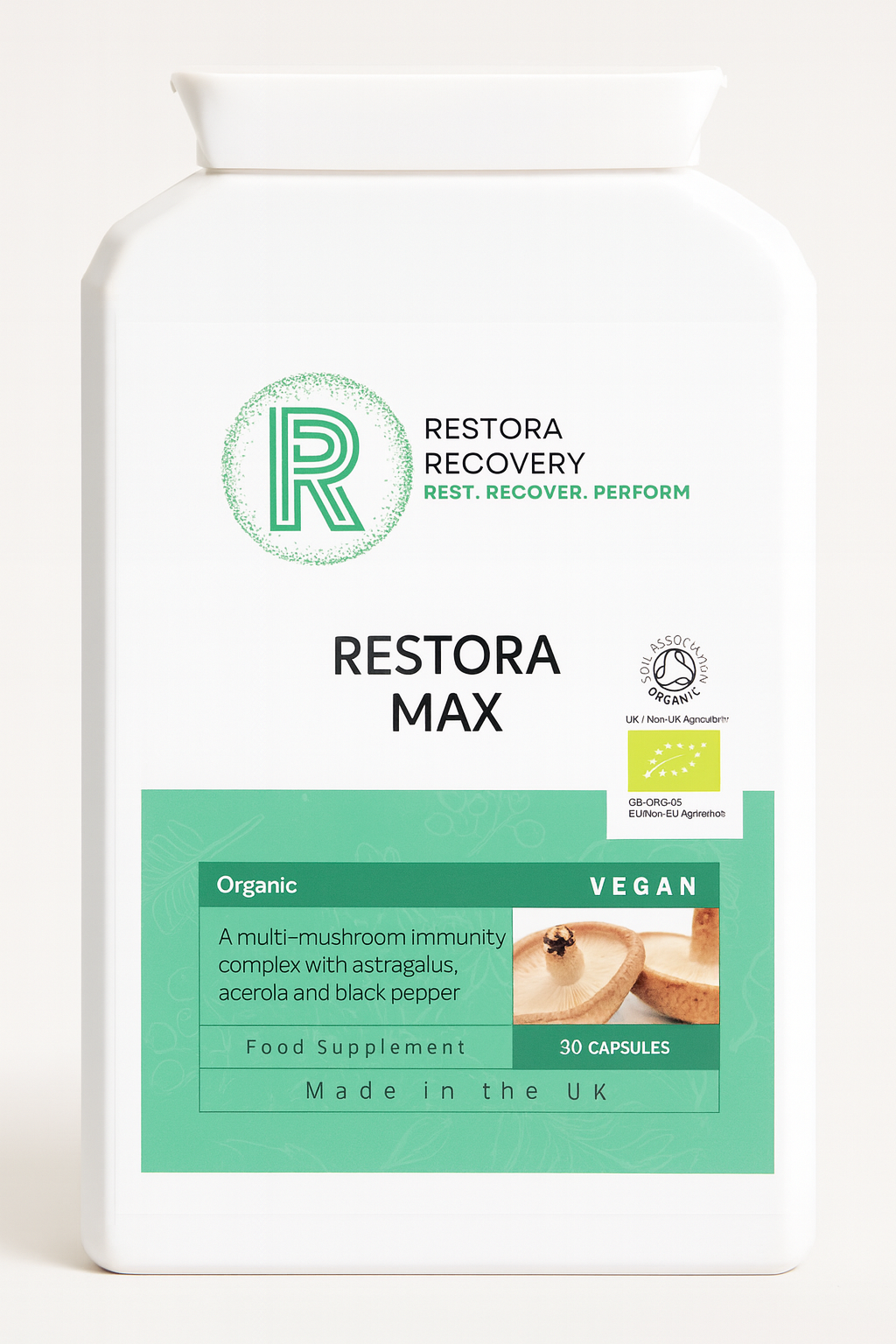 Discover Restora Max: UK-Made Organic Mushroom Supplements for Recovery & Resilience