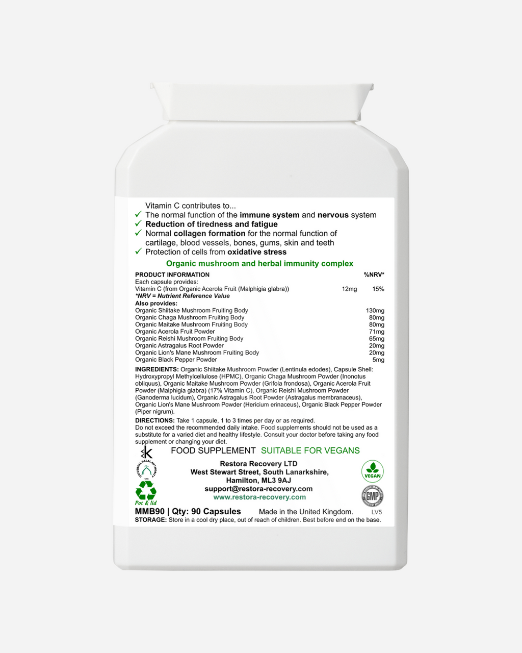 Discover Restora Max: UK-Made Organic Mushroom Supplements for Recovery & Resilience