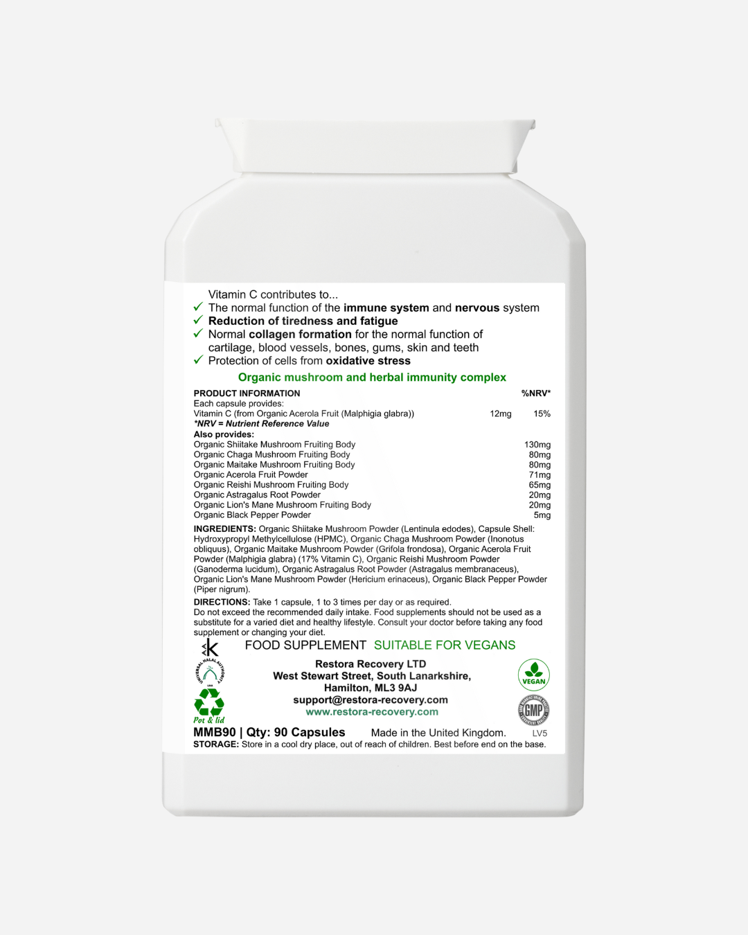 Discover Restora Max: UK-Made Organic Mushroom Supplements for Recovery & Resilience